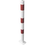 vaste-afzetpaal-o60-voetplaat-wit-rood
