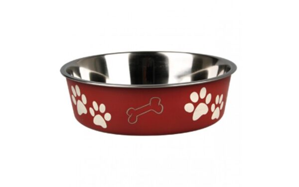 Hondenvoerbak-Inox-Bella-Rood