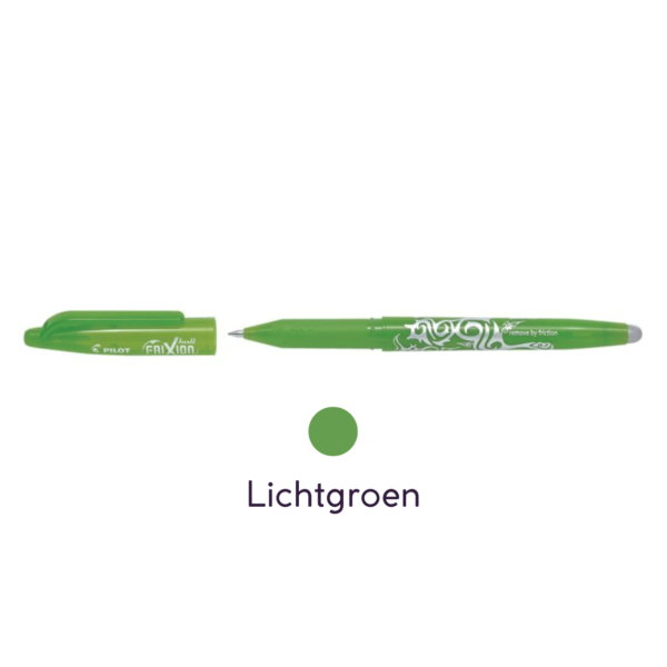 Pilot-Frixion-pennen-uitwisbaar-lichtgroen-My-Lovely-Notebook