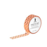 Rossler-washi-tape-roze-gouden-stippen