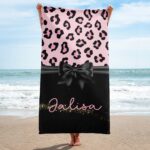 Strandlaken-leopard-print