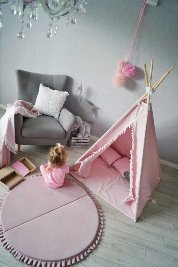 Tipi-tent-roze