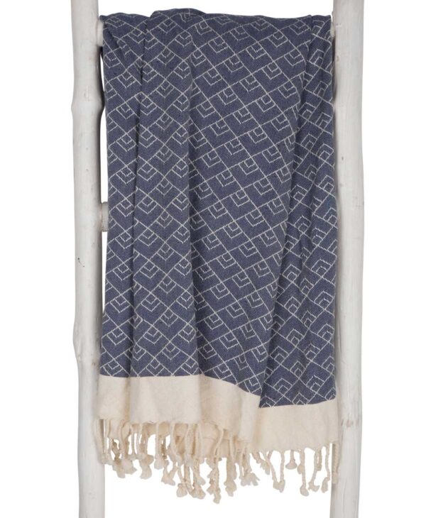 zusenzomer-hamamdoek-geo-bio-katoen-blauw